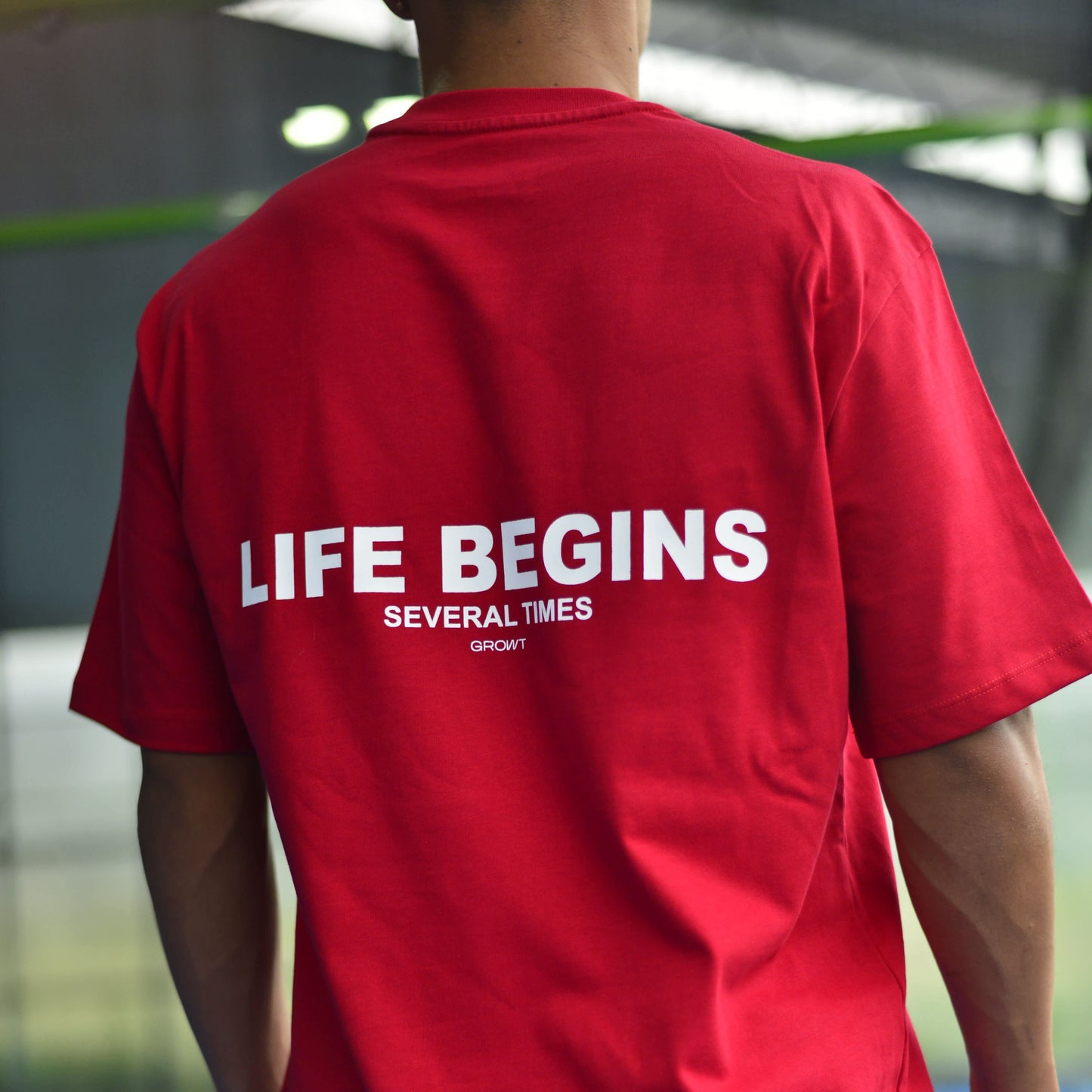 Camiseta oversize rojo